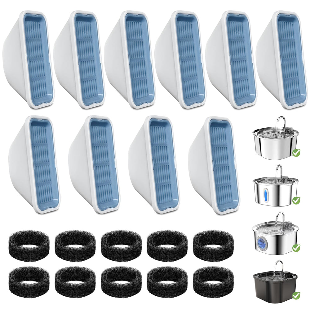 Rock Beard cat water fountain filter 20-pack for easy replacement.