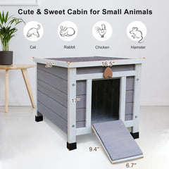 Rockever real fir wood construction provides natural warmth and a sturdy shelter