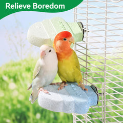 Rodizoo parrot perch with cage multi-platforms encourages exploration and reduces boredom.