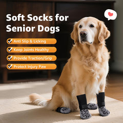 Roilpet four-pack stretchy cotton socks for easy everyday wear and care.