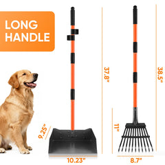 ROIUBPO durable scoop ideal for large dogs and tough outdoor messes.