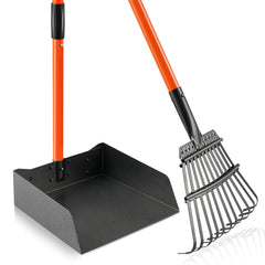 ROIUBPO pooper scooper with detachable long handle for easier cleanup.