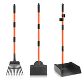 ROIUBPO Pooper Scooper extended-handle tray for effortless yard cleanup.