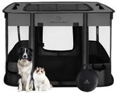 Romantic Bear dog playpen foldable setup for indoor or outdoor use
