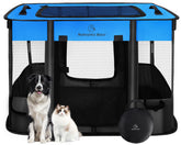 ROMANTIC BEAR folded dog playpen for easy travel and storage