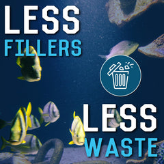 RON'S CICHLIDS USA-made fish food packaging emphasizes local production and quality.