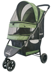 ROODO three-wheel pet stroller delivers a smooth ride for small dogs and cats