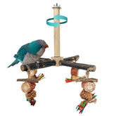 ROOJUNE Bird Perch 360Β° rotating with textured surface for active birds.