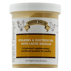 Rooster Booster balance bottle pour demonstrates easy dosing for poultry hydration and nutrition.