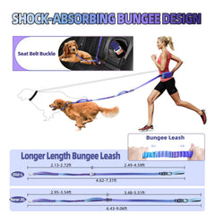 Roses&Poetry hands-free leash dual-handles for quick training and relaxed walks