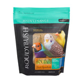 Roudybush daily maintenance pellets bag helps busy owners feed small birds easily.