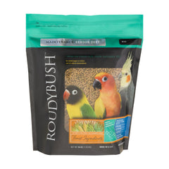 RoudyBush Senior Diet pellets closeup for balanced senior nutrition.