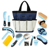 Rouisxue horse grooming kit soft face brush for gentle coat care and detangling.