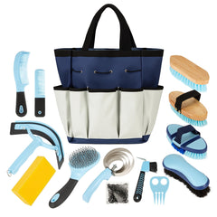 Rouisxue horse grooming kit soft face brush for gentle coat care and detangling.