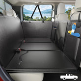 ROUWINNE back seat extender provides 59-inch wide coverage for dogs on long trips