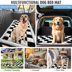 ROUWINNE dog bed for car is machine washable for easy cleaning
