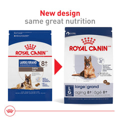 Royal Canin bone and joint support for large dogs with balanced minerals.
