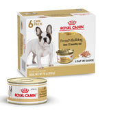 Royal Canin French Bulldog wet food loaf texture serving enhances palatability and digestion