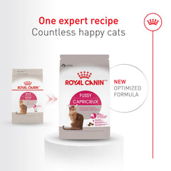 Royal Canin Fussy poultry kibble showcases an appetizing texture to entice finicky eaters.