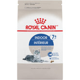 Royal Canin Indoor 7+ mature kibble in a bowl supports easy chewing for older cats.