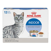 Royal Canin Indoor Morsels in Gravy served in a bowl to entice indoor cats