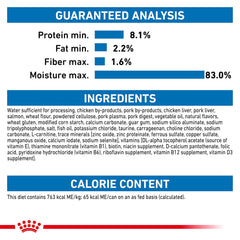 Royal Canin Indoor Morsels Gravy close-up of tender palatable morsels