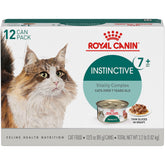 Royal Canin Instinctive 7+ can with gravy appeals to senior cats.