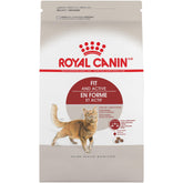 Royal Canin outdoor-fit-active kibble supports energy for outdoor cats.