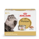Royal Canin Persian Loaf in Sauce pack front view highlighting breed-specific formula