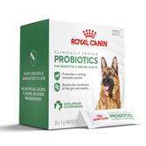 Royal Canin Probiotics dog powder packaging showing vet-developed gut support formula