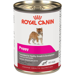 Royal Canin Puppy Loaf in Sauce can, palatable texture to support growth.