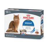 Royal Canin Weight Care wet cat food with thin slices in gravy for adults