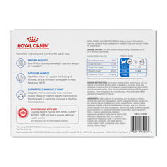 Royal Canin Weight Care wet cat food features tender slices in savory gravy