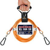 ROYAL PAW dog tie out cable 6mm close-up showing anti-tangle swivel and rugged coating