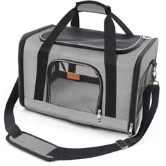 ROYPET cat carrier with scratch-proof mesh stands up to playful paws