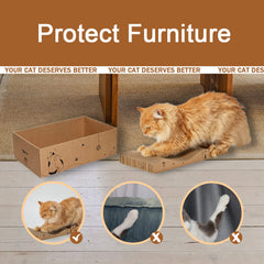 RUBMEOW cat-scratcher wave boards offering textured claw play.