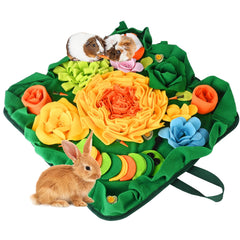 RUBYHOME rabbit-foraging-mat-20x20 enhances indoor play and mental stimulation