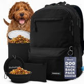 Rubyloo dog travel bag full backpack with organized compartments for road trips and hiking.