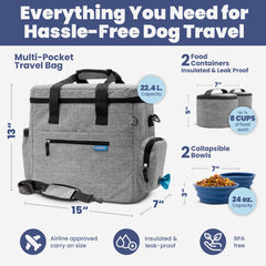 Rubyloo leak-proof dog food containers for clean travel meals