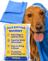 Rubyloo shammy dog towel drying after bath for quick coat dryness