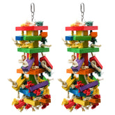 RubyQ large parrot toy, 20in colorful design for engaging chewing.
