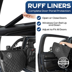 Ruff Liners door panel protection keeps doors pristine while your dog rides.