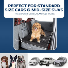 Ruff Liners standard dog bed gray waterproof coating protects against spills and drool