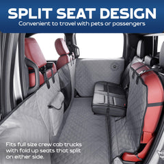 Ruff Liners with anchor system secures back seat for a safe ride.