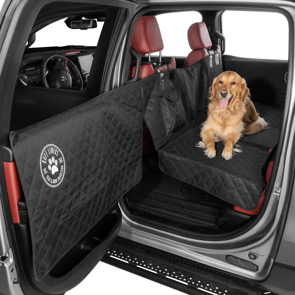 Ruff Liners XL backseat extender for dogs provides a spacious, stable riding surface.