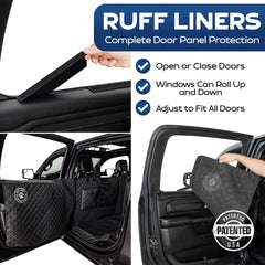 Ruff Liners XL floor cover showcasing waterproof material protecting upholstery from spills