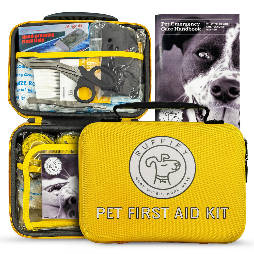 Ruffify first aid kit compact case with organized essentials for quick care on the go.
