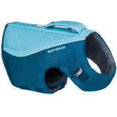 Ruffwear Float Coat close-up showing buoyant panels for confident swimming.