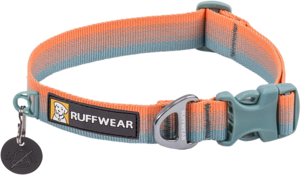Ruffwear Front Range collar buckle closeup showing quick-release for secure fits.