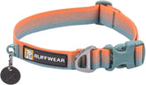 Ruffwear Front Range collar buckle closeup showing quick-release for secure fits.